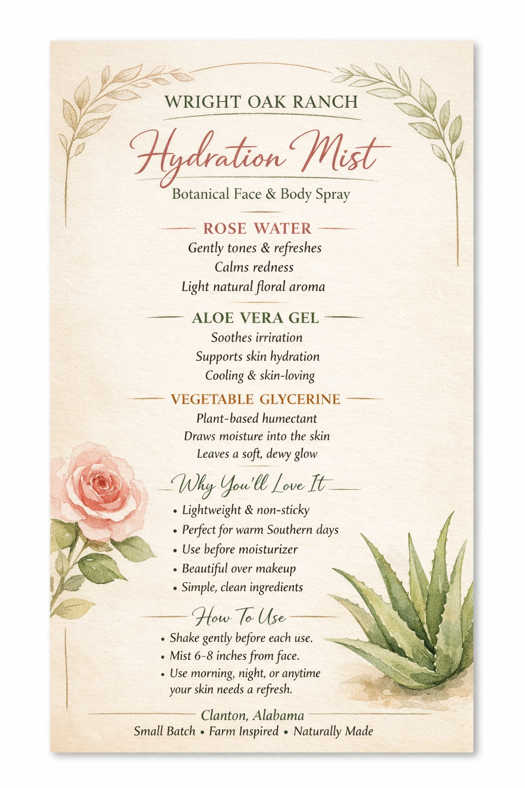 Hydration Mist 4oz